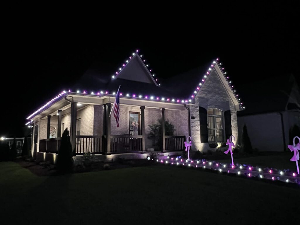 Professional Residential Christmas Lighting Installation in Nashville TN